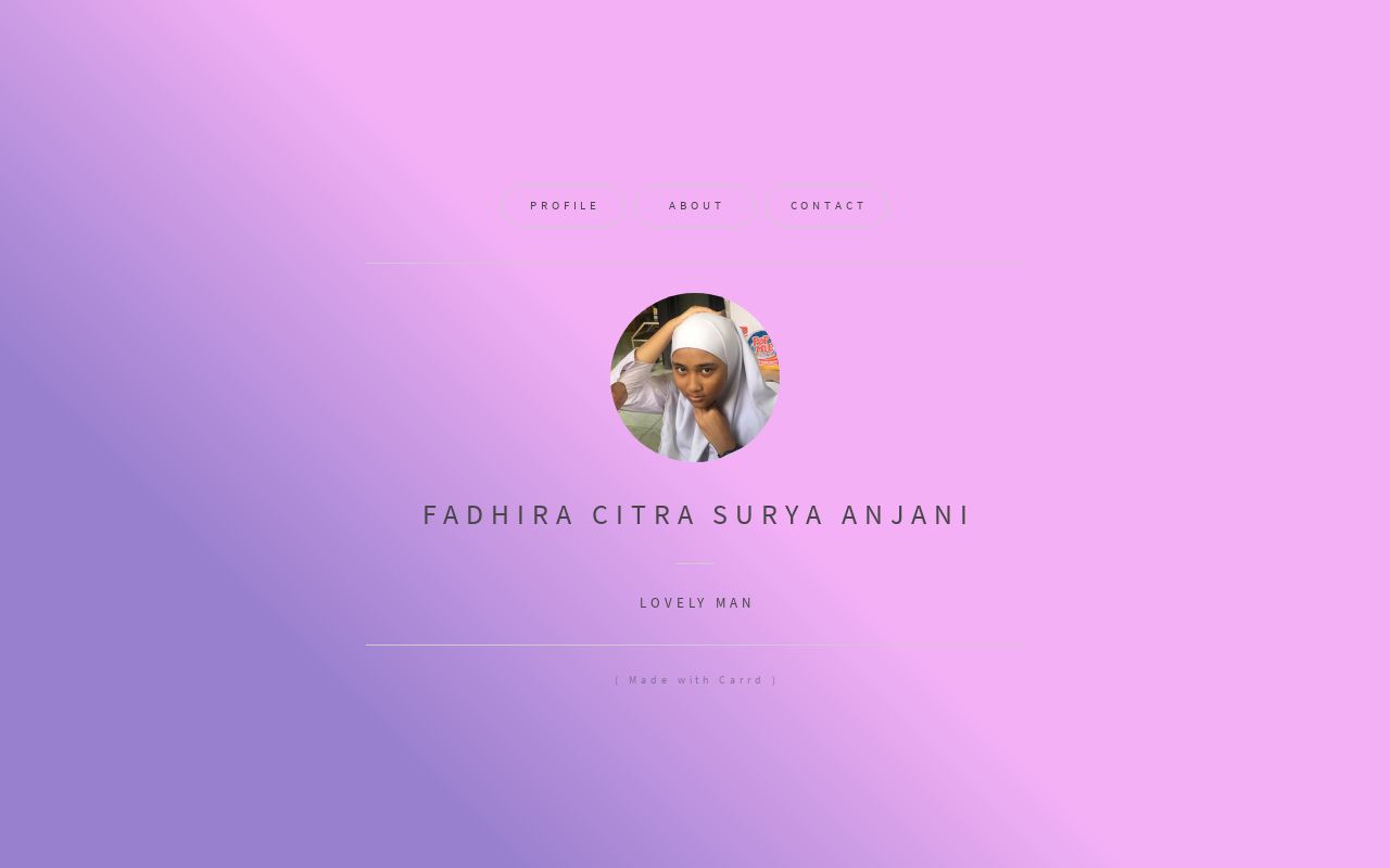Carrd profile picture for @fatira
